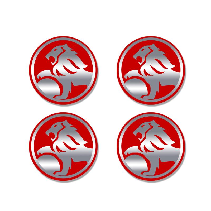 Aluminum 4PC 56mm Logo Badge Car Wheel Center Hub Caps Emblem Stickers For Commodore Captiva Cruze Caprice VZ Accessories