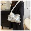 Casual Large Capacity Tote Bags Down Cotton Padded Quilted Handbags Shoulder Bag Women Girls