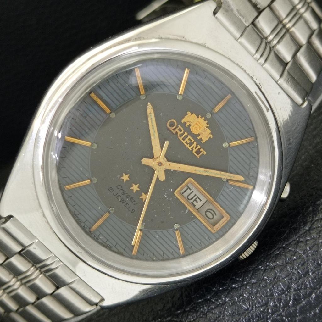 

GENUINE VINTAGE ORIENT CRYSTAL AUTOMATIC 46941 JAPAN MENS WATCH a700732-5 R204-a700732