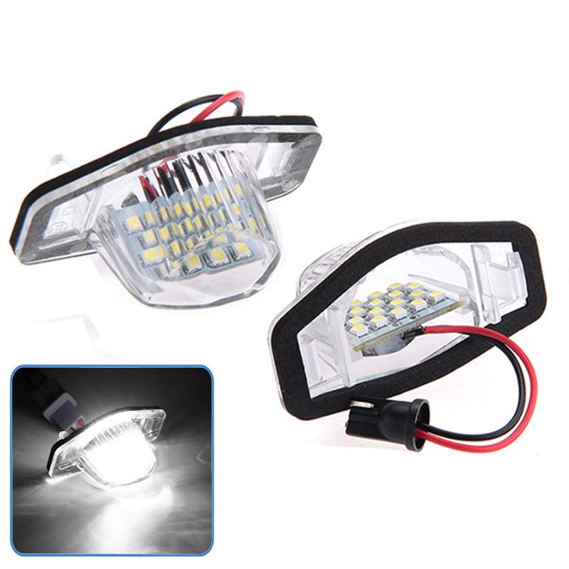 Lumină LED Placă de Înmatriculare Albă Pentru Honda Crv Fit Odyssey Jazz Hrv Frv CR-V Stream 12V SMD 18 LED Lampă Număr