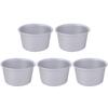 5Pcs Small Tin Nonstick Cupcakes Cup Aluminum Zinc Zinc Alloy Cake Mold Pan Eggs Tart Moulds  Cake Making