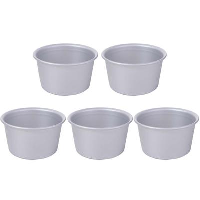 5 Stück runde Eierkuchenformen Aluminium Zink Zinklegierung Kuchenform Pfanne Antihaft Cupcakes Tasse Hausküche