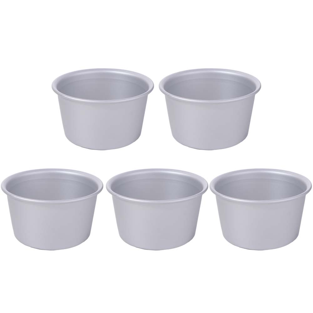 5Pcs Small Tin Nonstick Cupcakes Cup Aluminum Zinc Zinc Alloy Cake Mold Pan Eggs Tart Moulds Cake Making