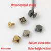 8MM Decorative Football Stud Buckle with Screw Box Packaging