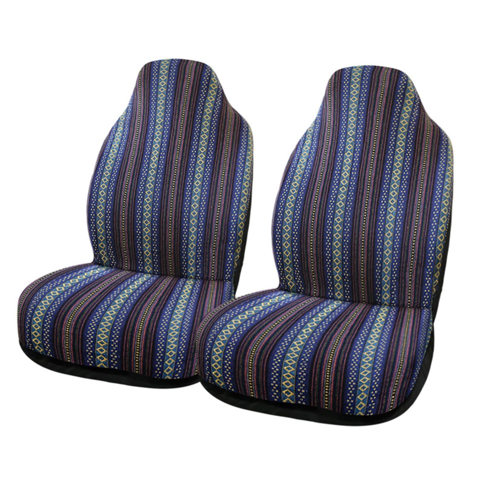 

myoseya Universal Car Seat Retro and Elegant for Bucket Front Car Set of 2 Covers, Design, Seats, Seats, Accessories, 01_Navy,