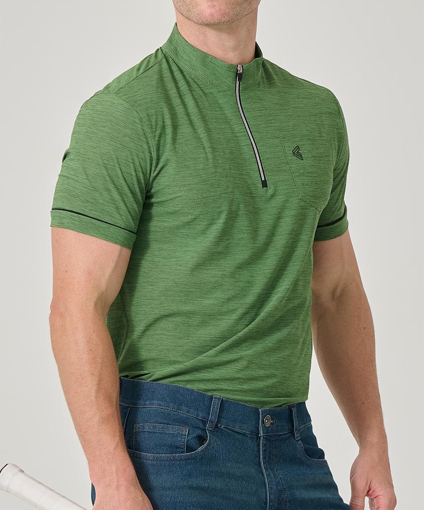 BILTMORE Men'S Golf Cation Jacquard Short Sleeve T-Shirt