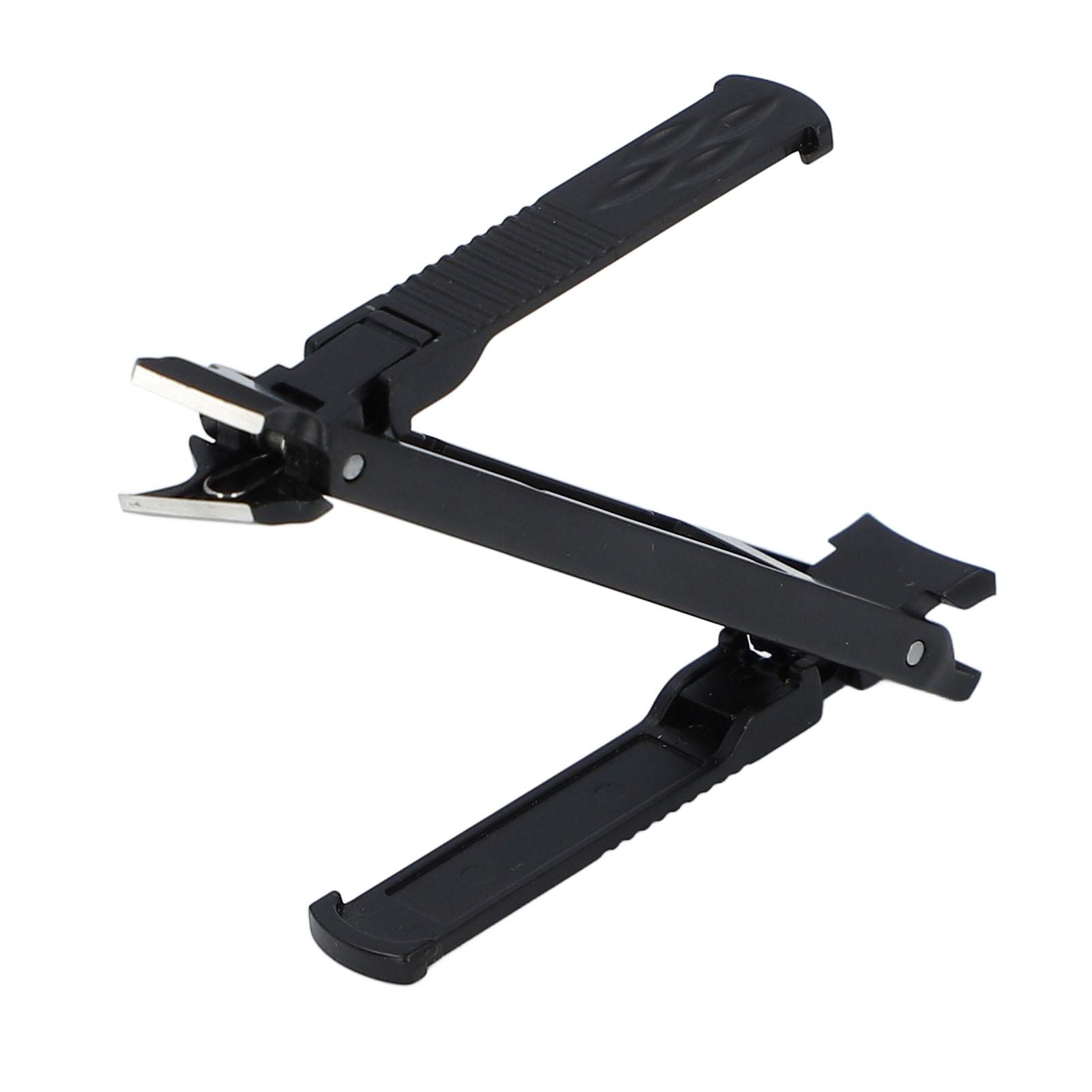 

2 шт. двухсторонние кусачки для ногтей складные из нержавеющей стали портативные ультратонкие двухсторонние кусачки для ногтей на ногах чёрный