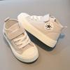 Kinder-Canvas-Schuhe High Top 2025 Frühling und Herbst neue Jungen Freizeitschuhe rutschfest Mädchen Board Schuhe weiche Sohle Babyschuhe Liste