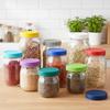 12er-Pack Praktische Kunststoff-Einmachglasdeckel 7CM Dicht Verschließbar Küchenorganizer Zubehör Einmachglasdeckel