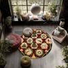 Hedgehog Pattern Round rug,Carpet Rug for Living Room Bedroom Playroom ,Non-slip Floor Mat,Holiday Gifts and Birthday Gifts.