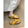 2025 New Thick-soled Toe Beach Shoes Women Wear Open-toed Cool Slippers Lazy Women Cool Flip-flops