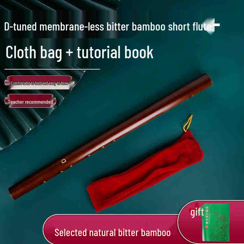 Flauto di Bambù Amaro per Principianti, Adulti e Bambini, Tonalità F o G, Flauto Traverso Entry-Level, Piccolo Strumento Musicale di Nicchia.