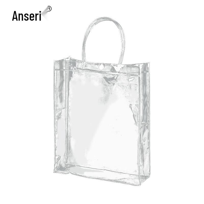 Transparent PVC Snap Tote Bag