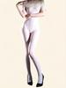 Mode Damen Spitzen Off-Shoulder Body 5D Öl Glänzend Glänzender Jumpsuit Yoga Formende Strumpfhose Patchwork Elastische Leggings Dienstmädchen Leotard