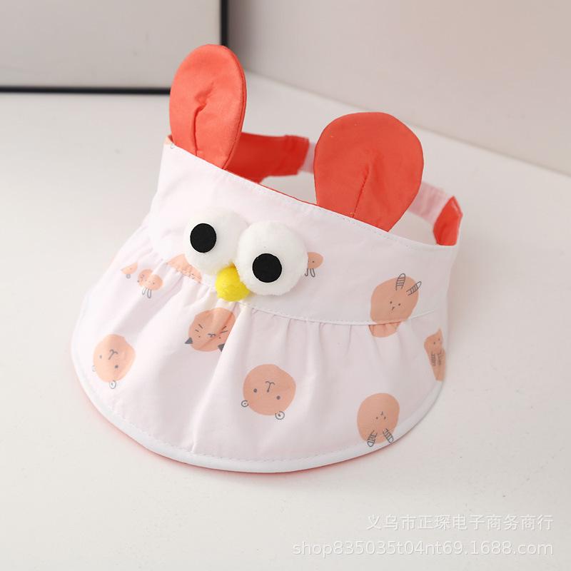 Cute Baby Summer Visor Hat Adjustable Sun Protection Cap For Toddlers Infants Cool Breathable Trendy Beach Outdoor Headwear