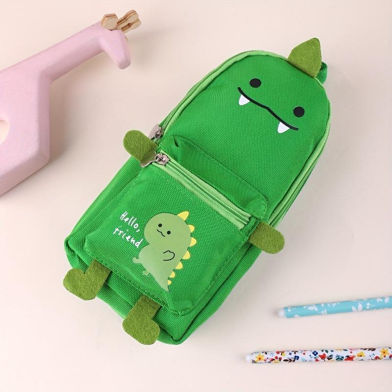 Large-Capacity Cute Cartoon Animal Pencil Case - Durable Oxford Fabric, Perfect for Students & Everyday Office Supplies