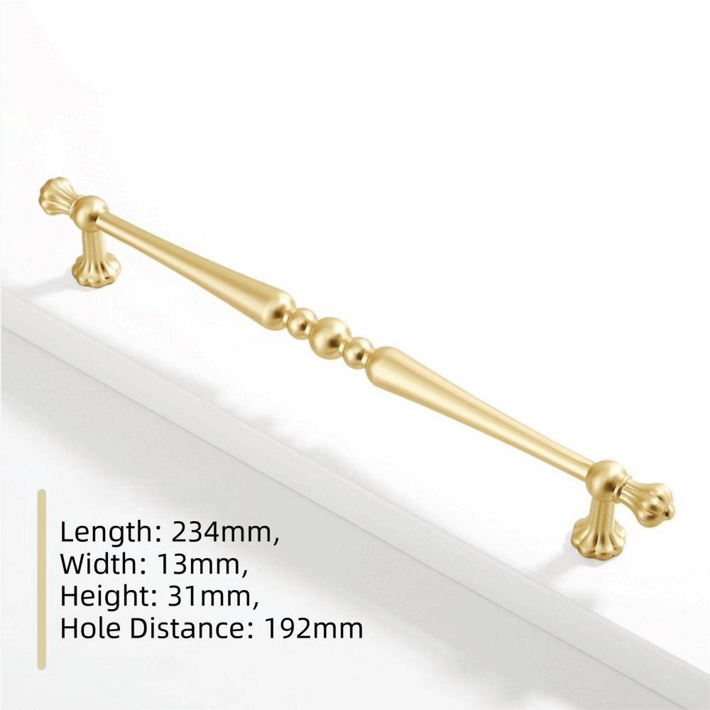 Zinc Alloy Cabinet Door Handle Light Luxurious French Style Wardrobe Door Handle High-end Solid Antique Kitchen Cupboard Pull