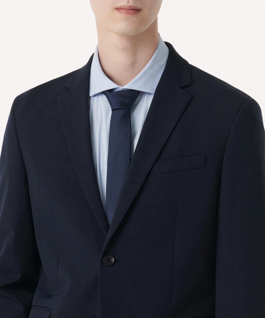 MUSINSA STANDARD Silk Narrow Solid Tie [Navy]