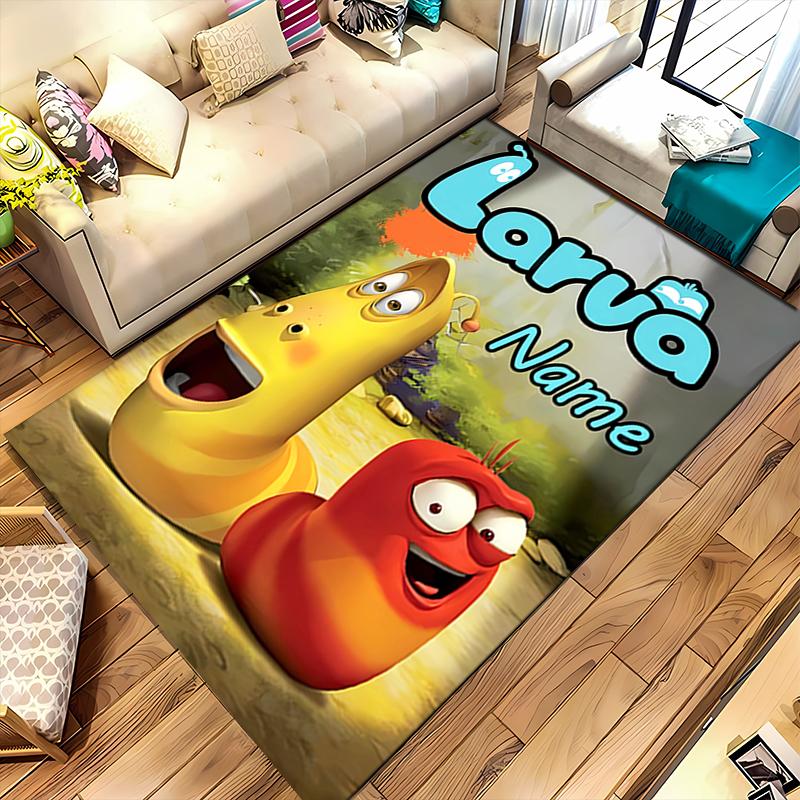 Custom Personalization Larva Area Rug - Perfect For Kitchen, Bathroom,Laundry Room Decor Large Size Available,Gift All Seasons