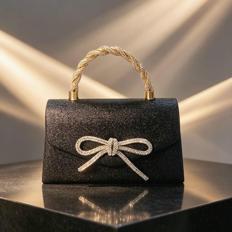Ladies Evening Bag Sparkle Bow Wallet Wedding Sparkle Rhinestone Fashion Tote Party Ball