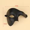 Lightweight Durable Half Face Phantom Mask High Quality for Masquerade Cosplay Halloween Costume Use