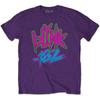 Blink-182 Neon Logo T-Shirt Purple New Unisex T-Shirt
