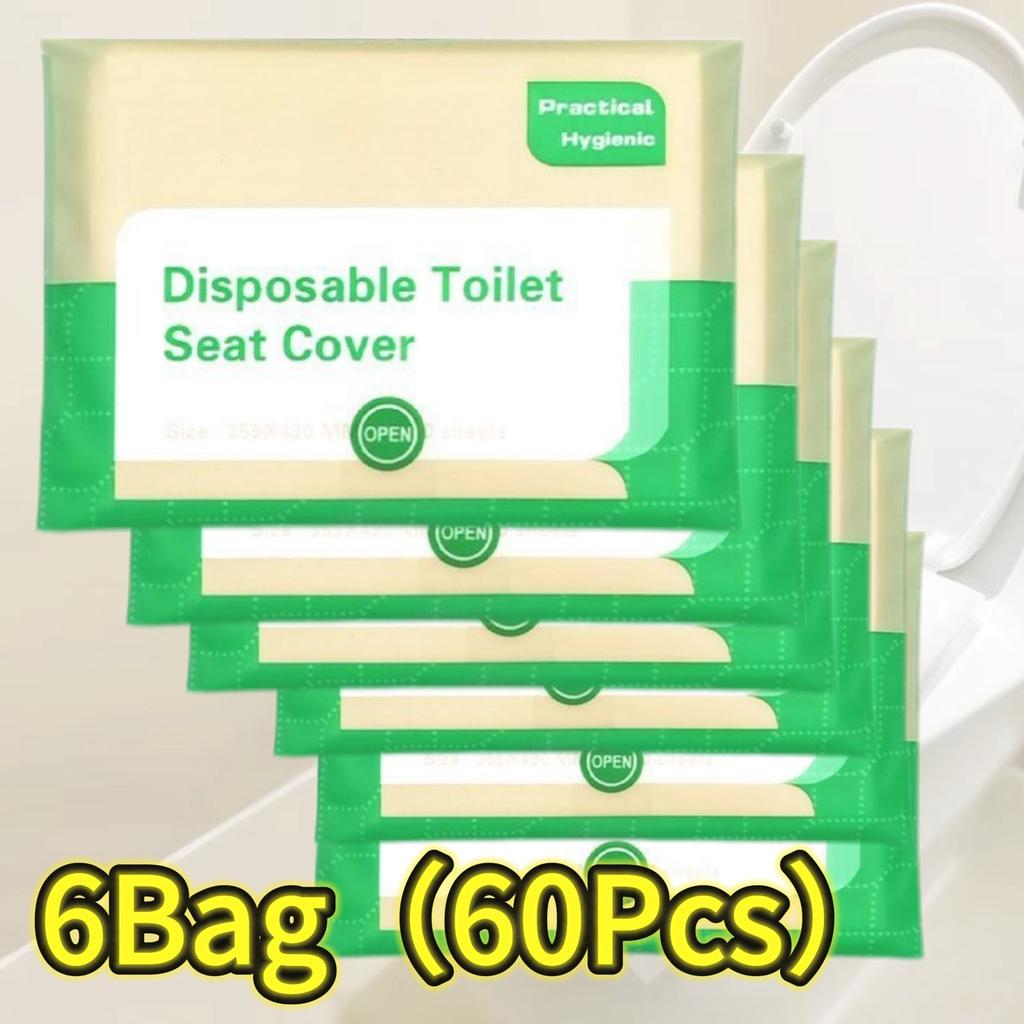 10-120PCS Disposable Toilet Seat Cover Portable Travel Camping Hotel Bathroom Degradable Waterproof Toilet Mat Accessories