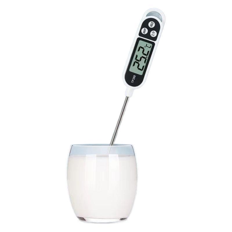 

High Precision Food Grade Digital Kitchen Thermometer for Cooking Oil Water Temperature Measurement with Fast Response and Easy Read Display One Size серебряный