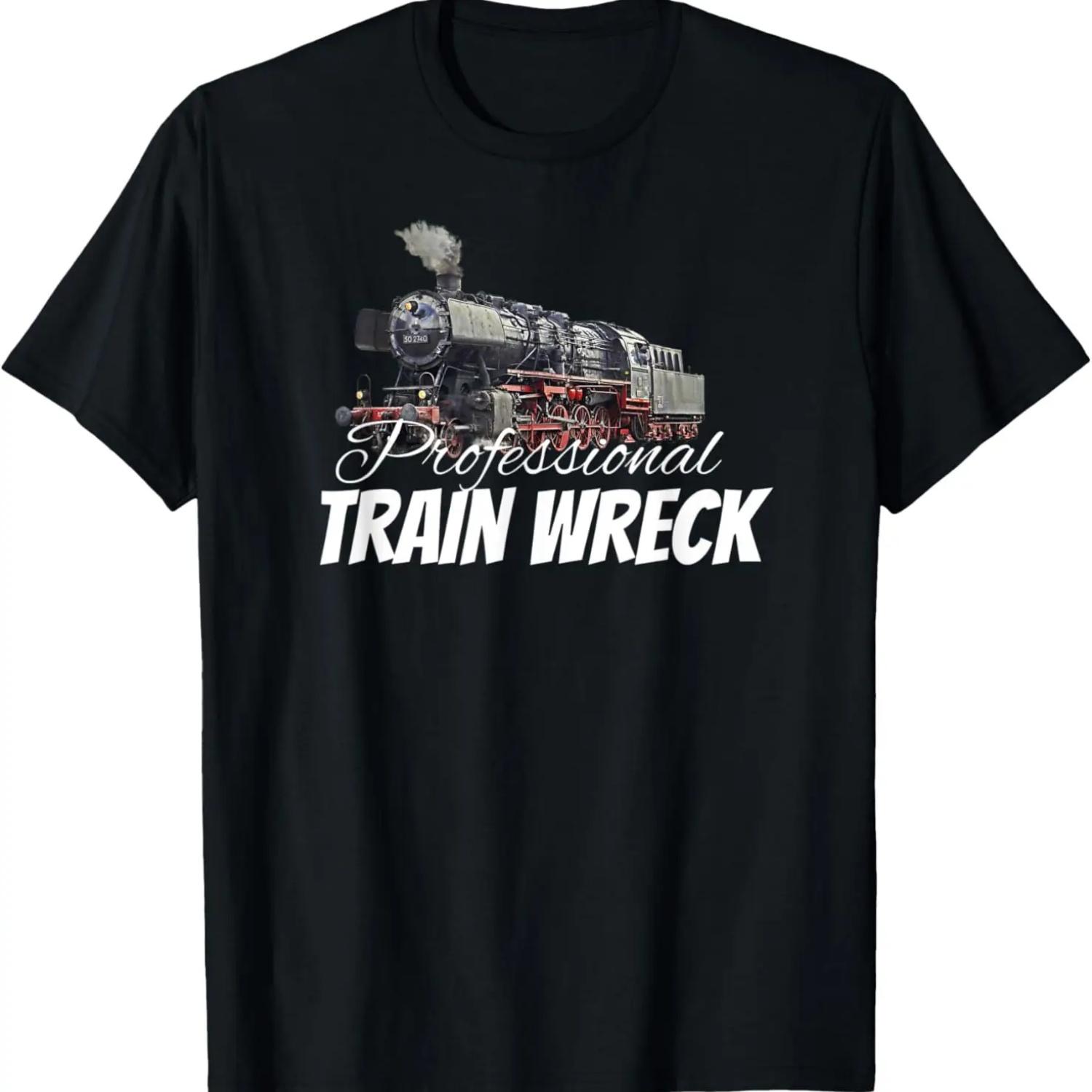 PROFESSIONAL TRAIN WRECK GRAPHIC DESIGN T-Shirt S