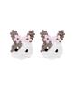 Swingset Rabbit Bead Earrings (Spotted Gray)