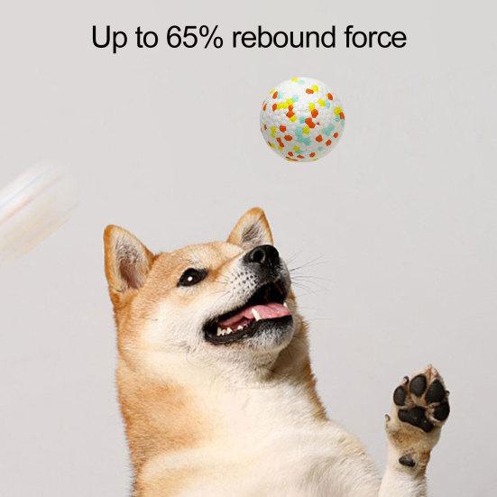 Yousheng Dog Ball Toy High Elastic Bite Resistant Anxiety Relief with Unique 3D Protrusions for Aggressive Chewers Interactive Pet Supplies