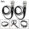2pcs Exercise Bike Pedal Toe Straps Foot Pedal Strap With Adjustable Metal Buckle Exercise Bike Pedals Clip Straps Fitness Parts