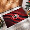 Sheffield United Football Print Crystal Velvet Rug, Comfortable Water Absorbent Non Slip Indoor Floor Carpet