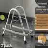 Miflame Edelstahl Schneidebrett & Topfdeckelhalter (2er-Pack)