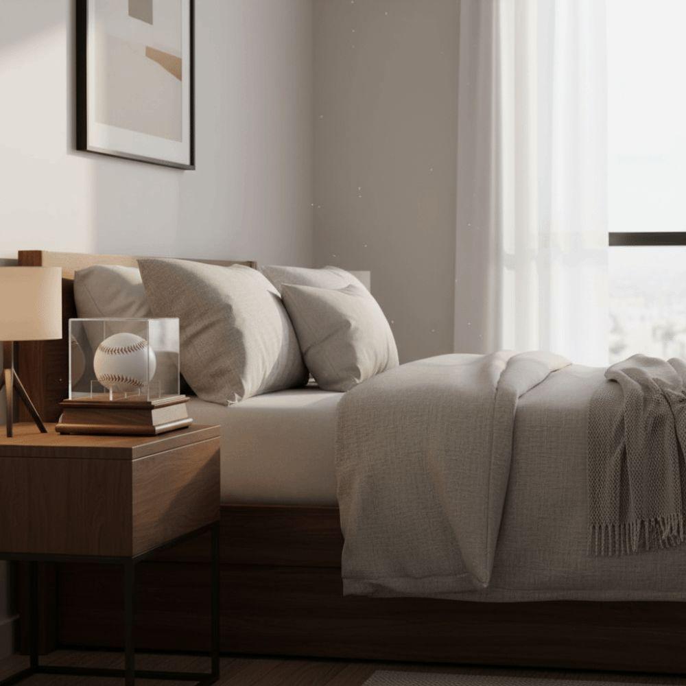 Acrylic Cube Baseball Box Dustproof Baseball Holder Baseball Display Case Golf Tennis Billiard