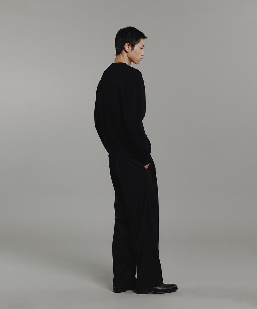 BLANKROOM All-Weather Crew Knit_Black