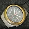 JAPAN VINTAGE SEIKO 5 AUTOMATIC 7009A MENS BLACK COLOR DIAL WATCH a702352-5