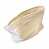 Woven Fabric Cosmetic Pouch Large Capacity Toiletry Storage Bag Canvas Clutch Bag  for Outdoor