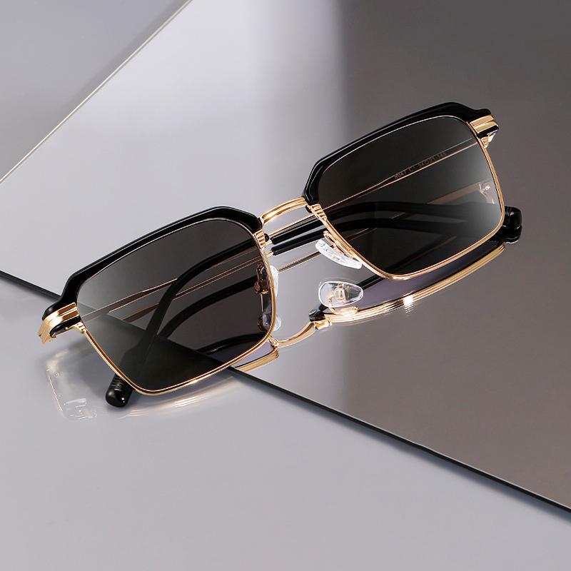 Ochelari de vedere fotocromatici pentru bărbați, ochelari de soare cu ramă anti-lumină albastră, ochelari de vedere pentru prezbiopie, ochelari de vedere 0... +4.0, unisex