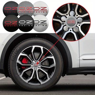 4Pcs/set 56mm For O.Z OZ Racing Logo Car Wheel Center Hub Caps Stickers Auto Styling Decoration Decals