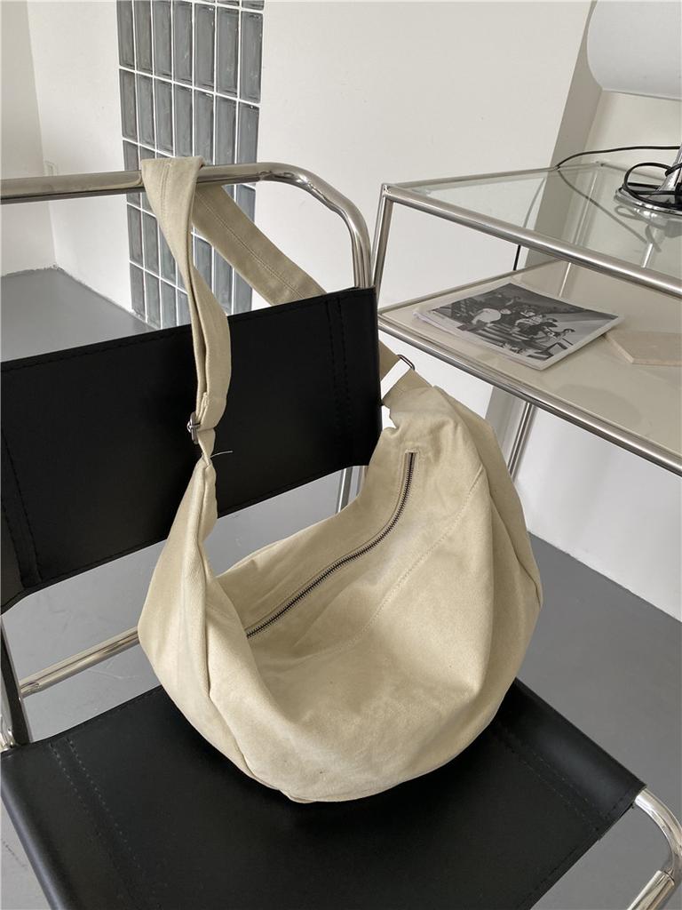 Solid Color Women's Simple Hobos Shoulder Bags Casual Large Capacity High Quality Messenger Bag Female Travel Tote Handbags