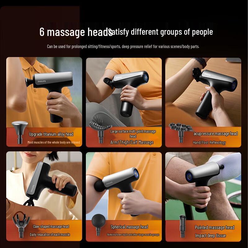 Philips Mini Fascia Muscle Massager with Titanium Alloy Head CN plug (adapter included)