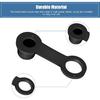 4 Pcs Rubber Brake Bleed Nipple, Keenso Brake Bleeder Screw Bleed Nipple Dust Cover With Keeper for 8mm Motorcycle Motorbike Black