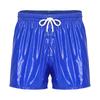 S-3XL Mens Sports Swimming Shorts Waterproof Fabric Elastic Drawstring Waistband Integrated Briefs for Workout Wrestling