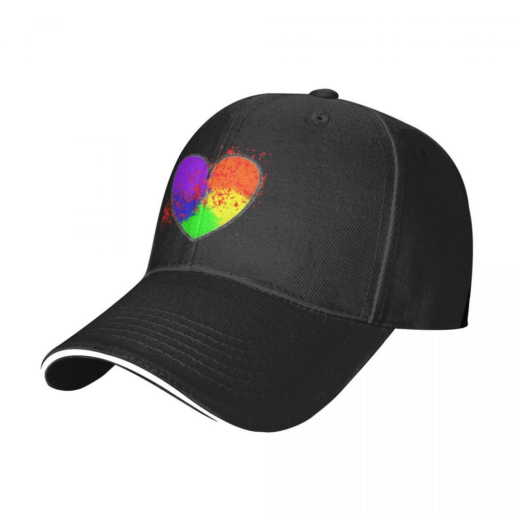 Scarlet Rainbow Heart Baseball Cap Trucker Hat Hip Hop Horse Hat Women'S Beach Outlet Unisex'S