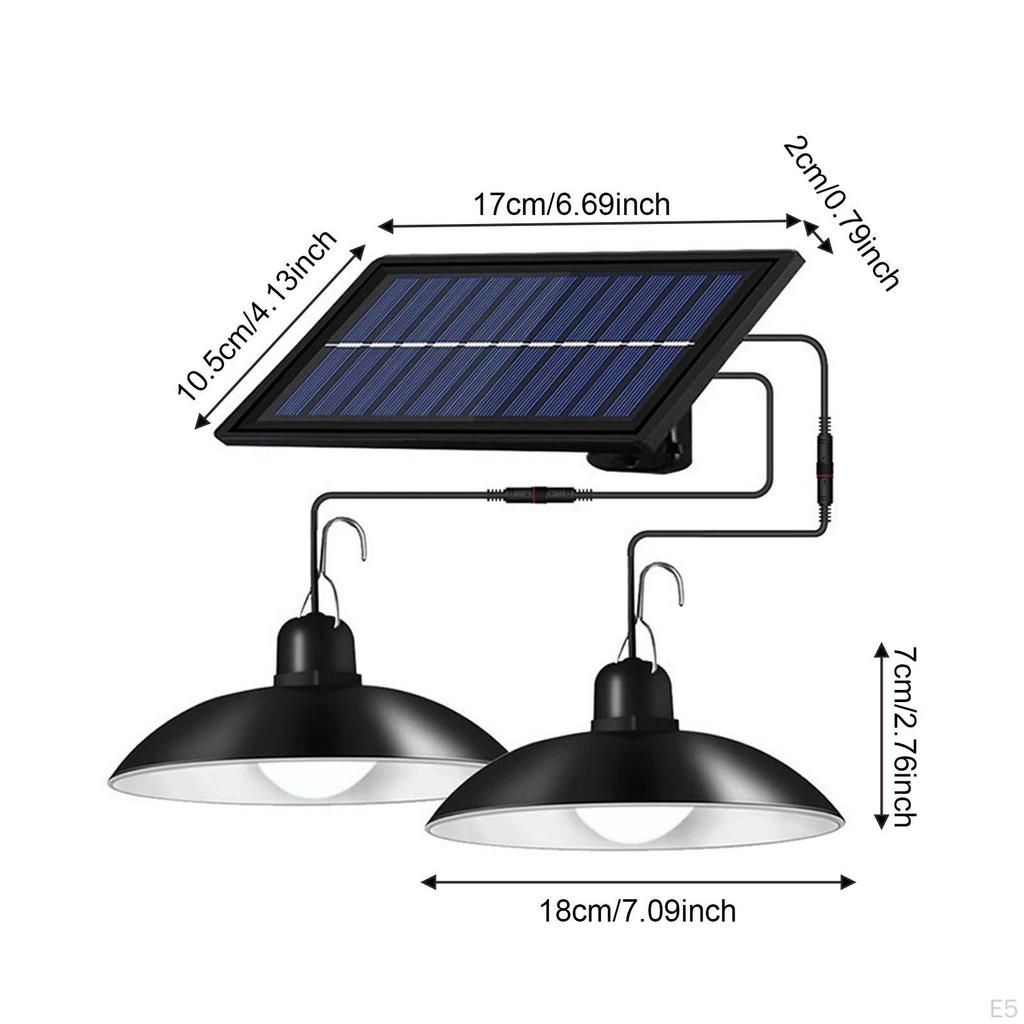 Solar Pendant Lights Dimmable Hanging for Stables Home Outdoor Indoor
