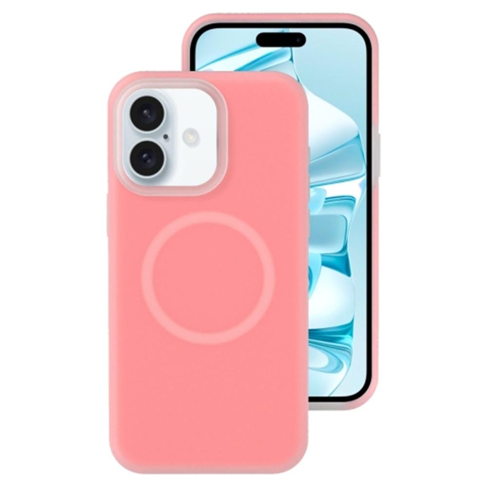 For iPhone 16 Plus Magnetic Case Liquid Silicone Shockproof Phone Cover