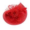 Fashion Mesh Ribbons Fascinator Caps Flower Feather Elegant Hair Drop Fascinator Hat Headwear Bridal Wedding