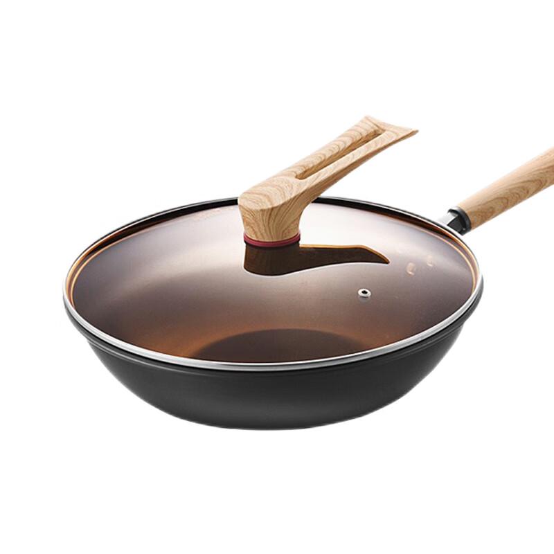 KOMBHACH Artisan 32cm Flat Bottom Wok