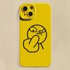 Phone Case For iPhone 14 Pro Max 15 11 12 13 Pro Mini XS XR X 7 8 Plus SE 2022 Funny Cartoon Man Soft Silicone Bottom Cover